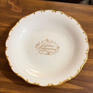 Golden Anniversary Decorative Plate